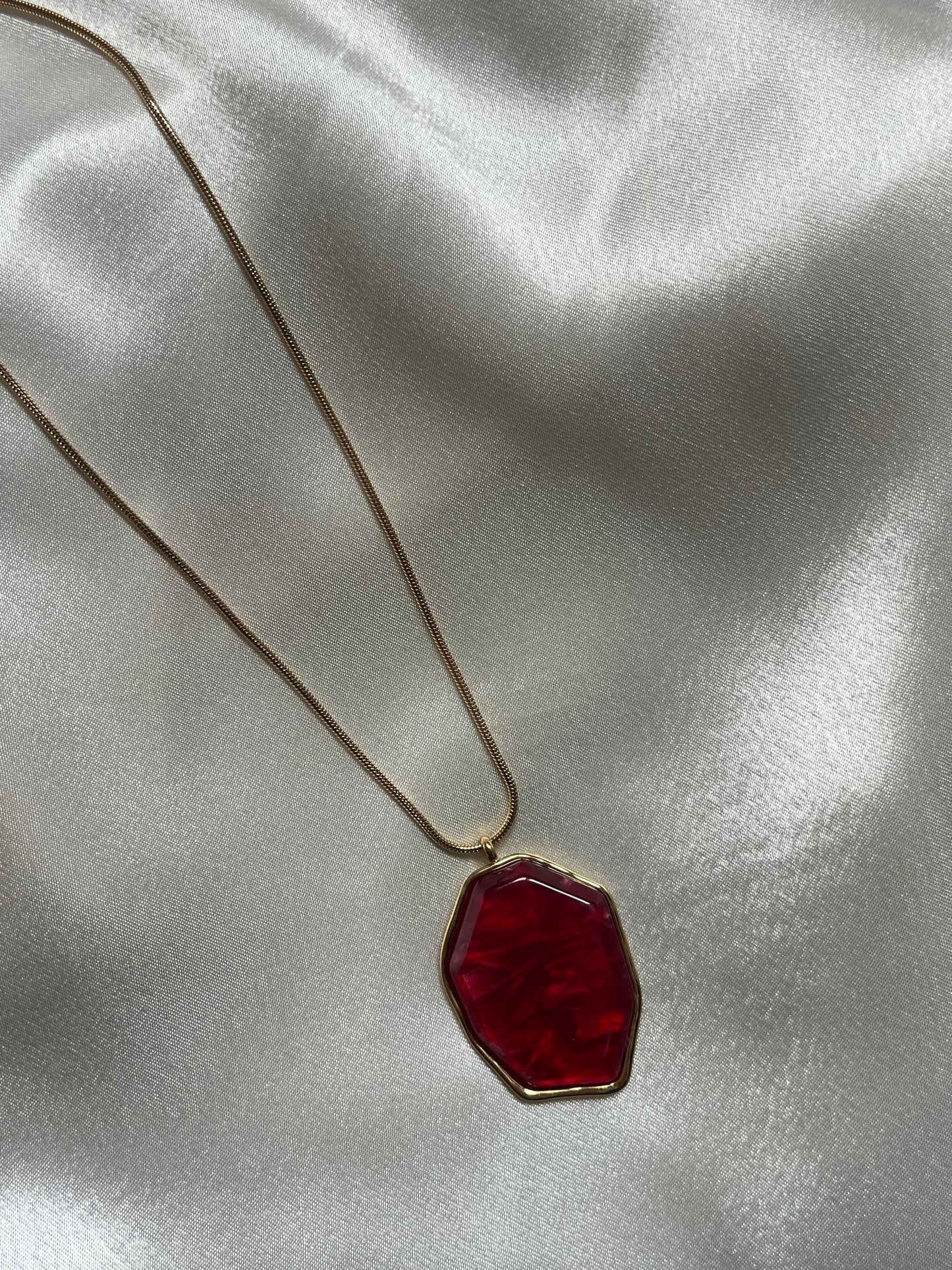 Steel Chain Necklace 'Scarab'