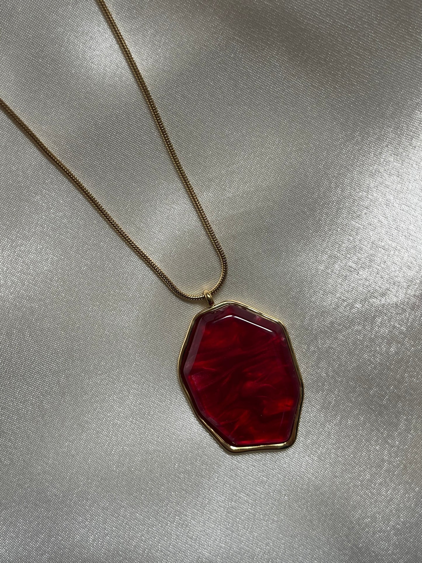Steel Chain Necklace 'Scarab'