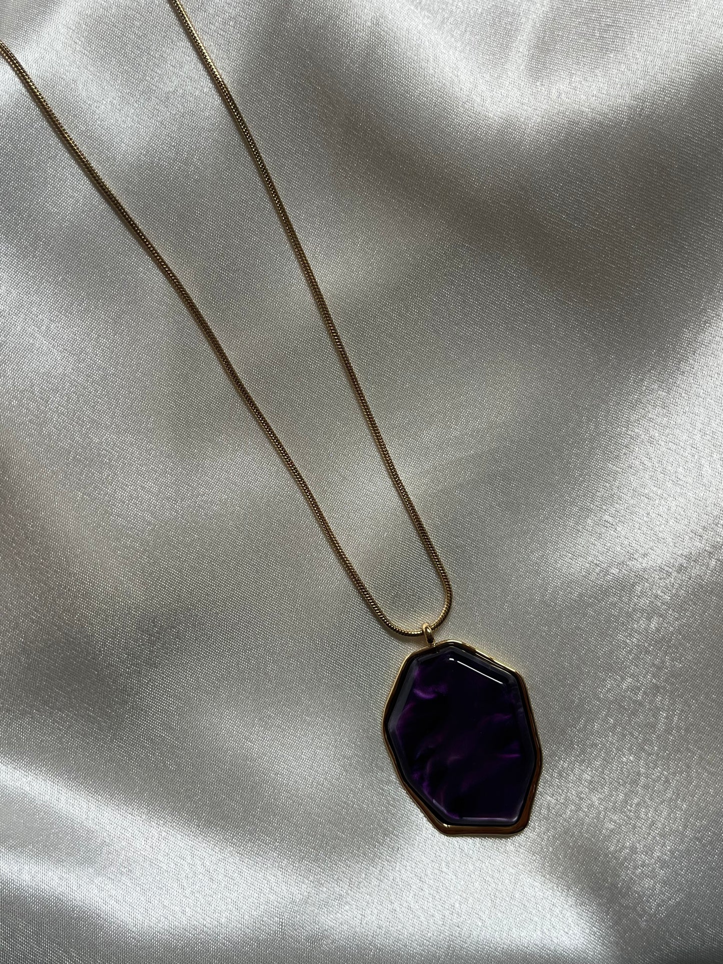 Steel Chain Necklace 'Scarab'