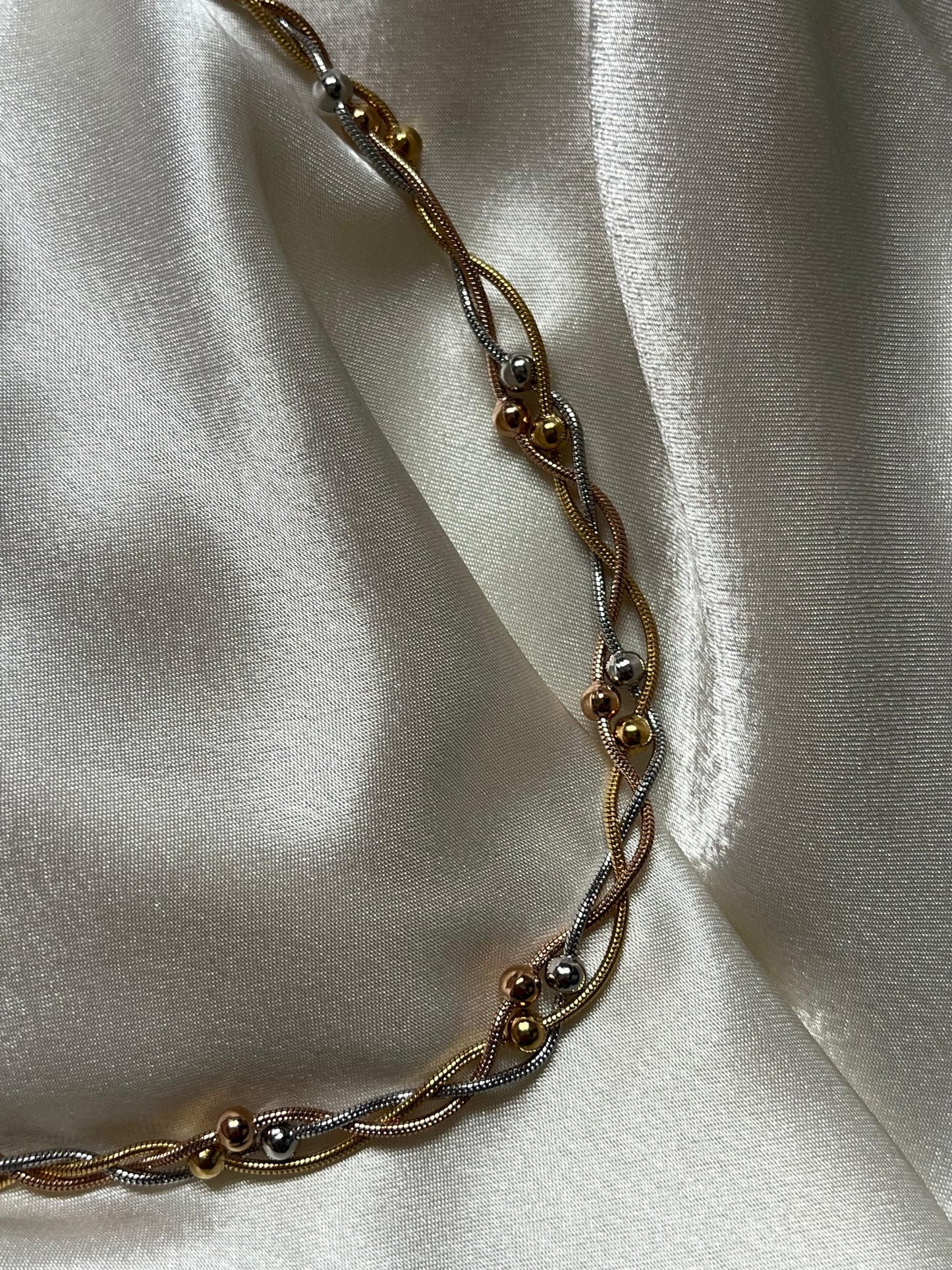 'Tangled' Steel Chain Necklace