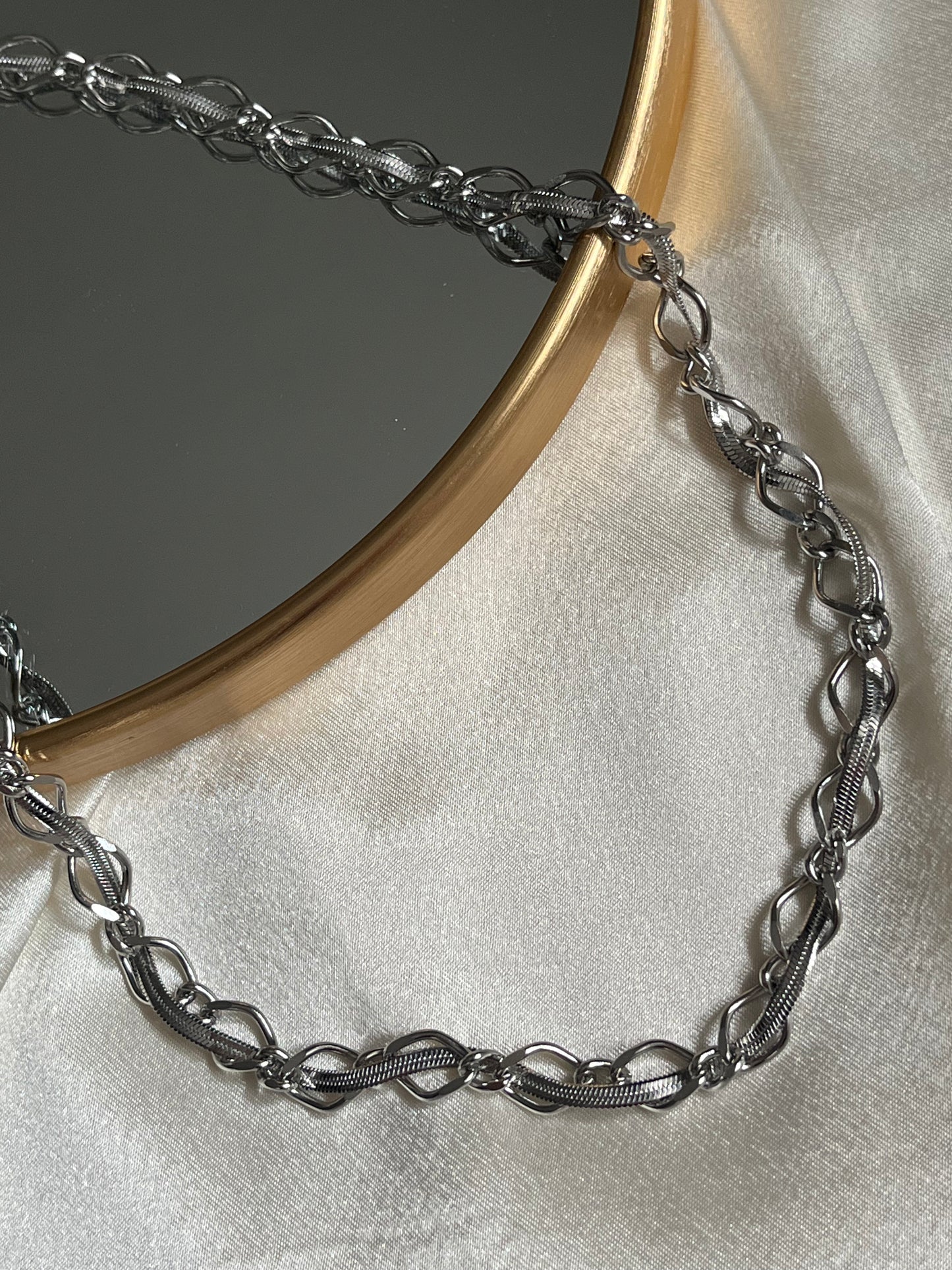 Steel Snake Chain Necklace 'Thorns'