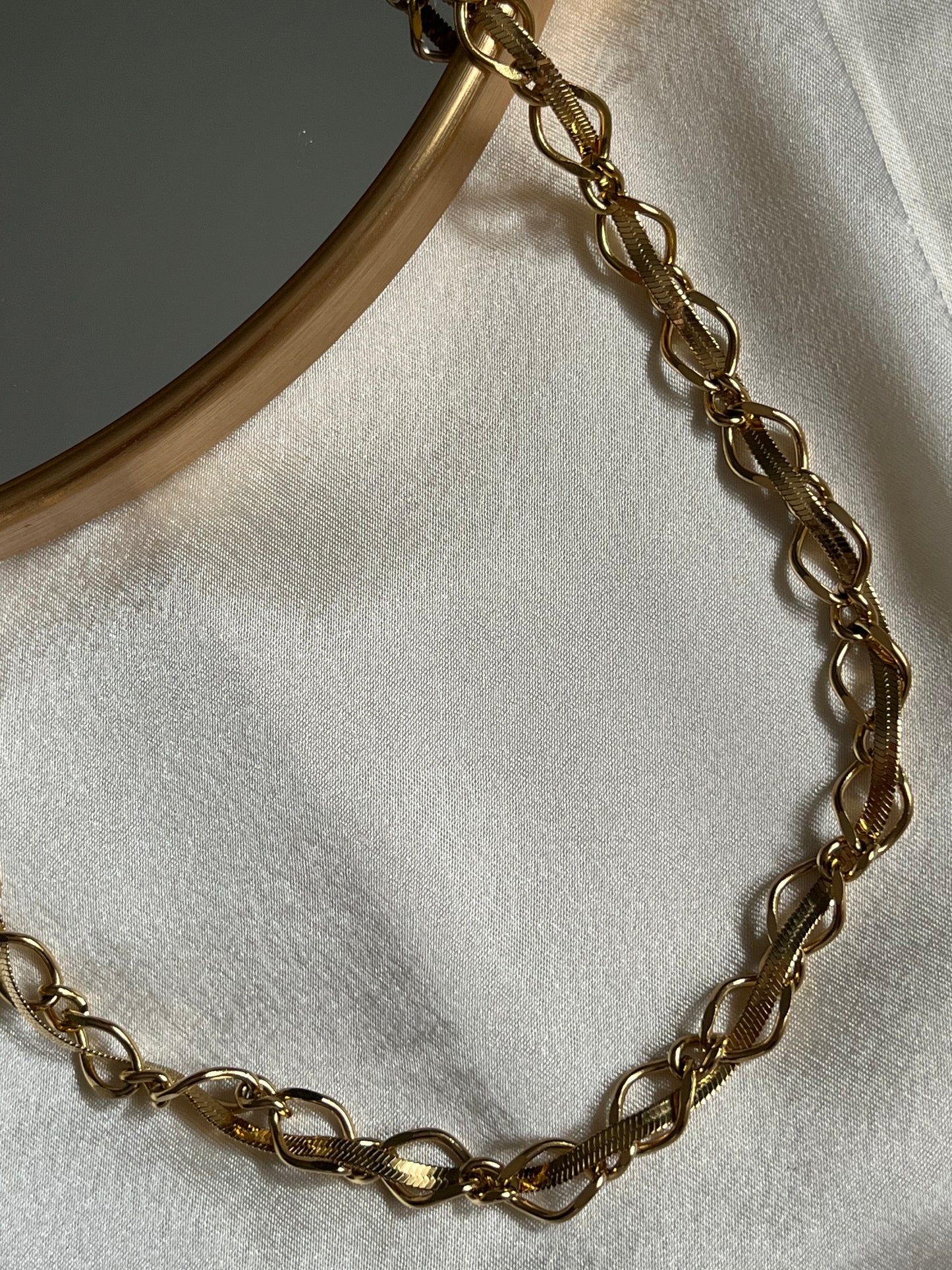 Steel Snake Chain Necklace 'Thorns'