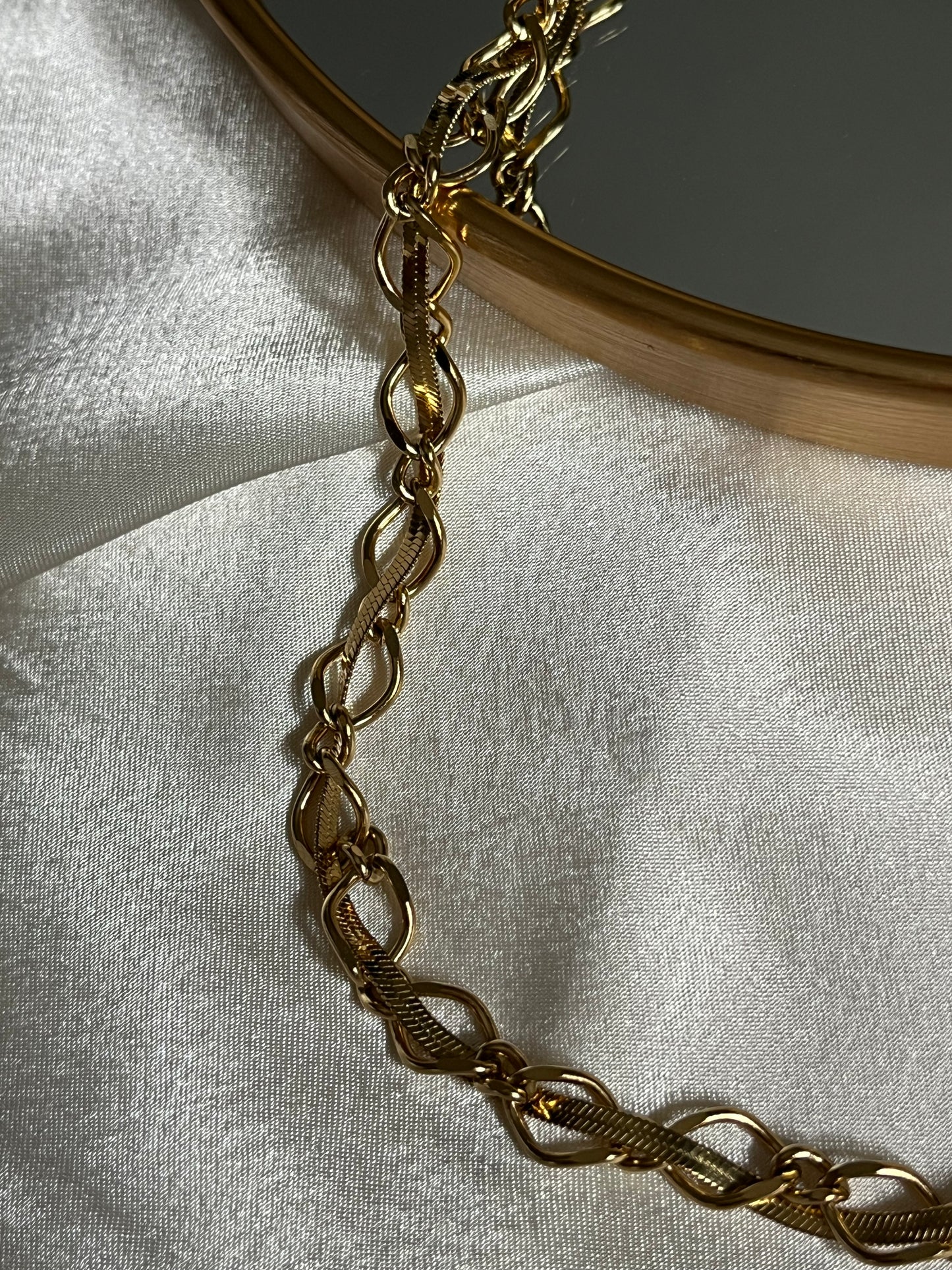 Steel Snake Chain Necklace 'Thorns'