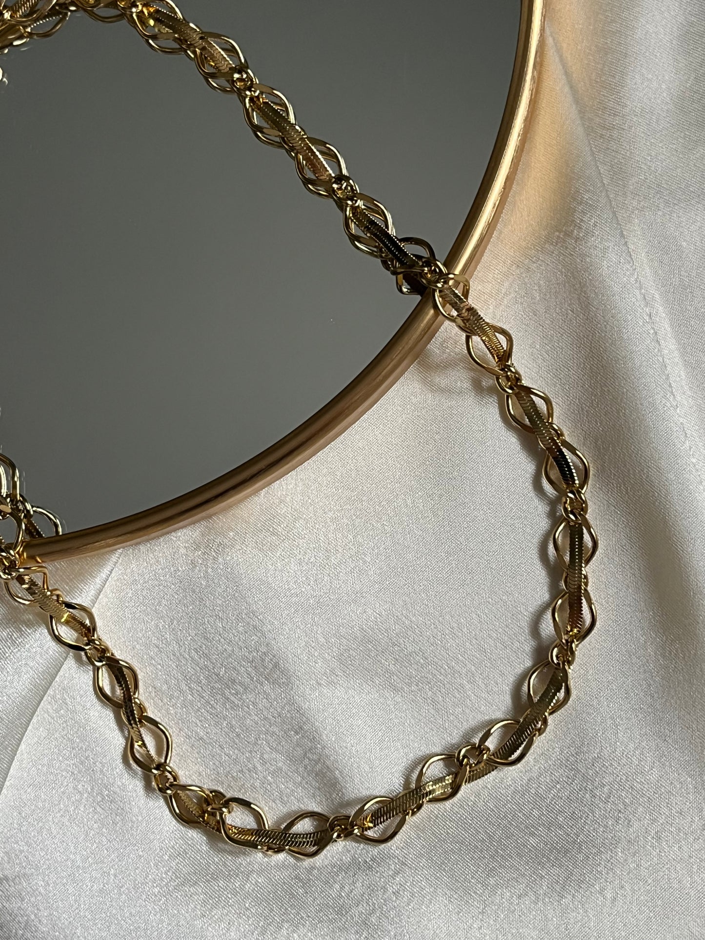 Steel Snake Chain Necklace 'Thorns'