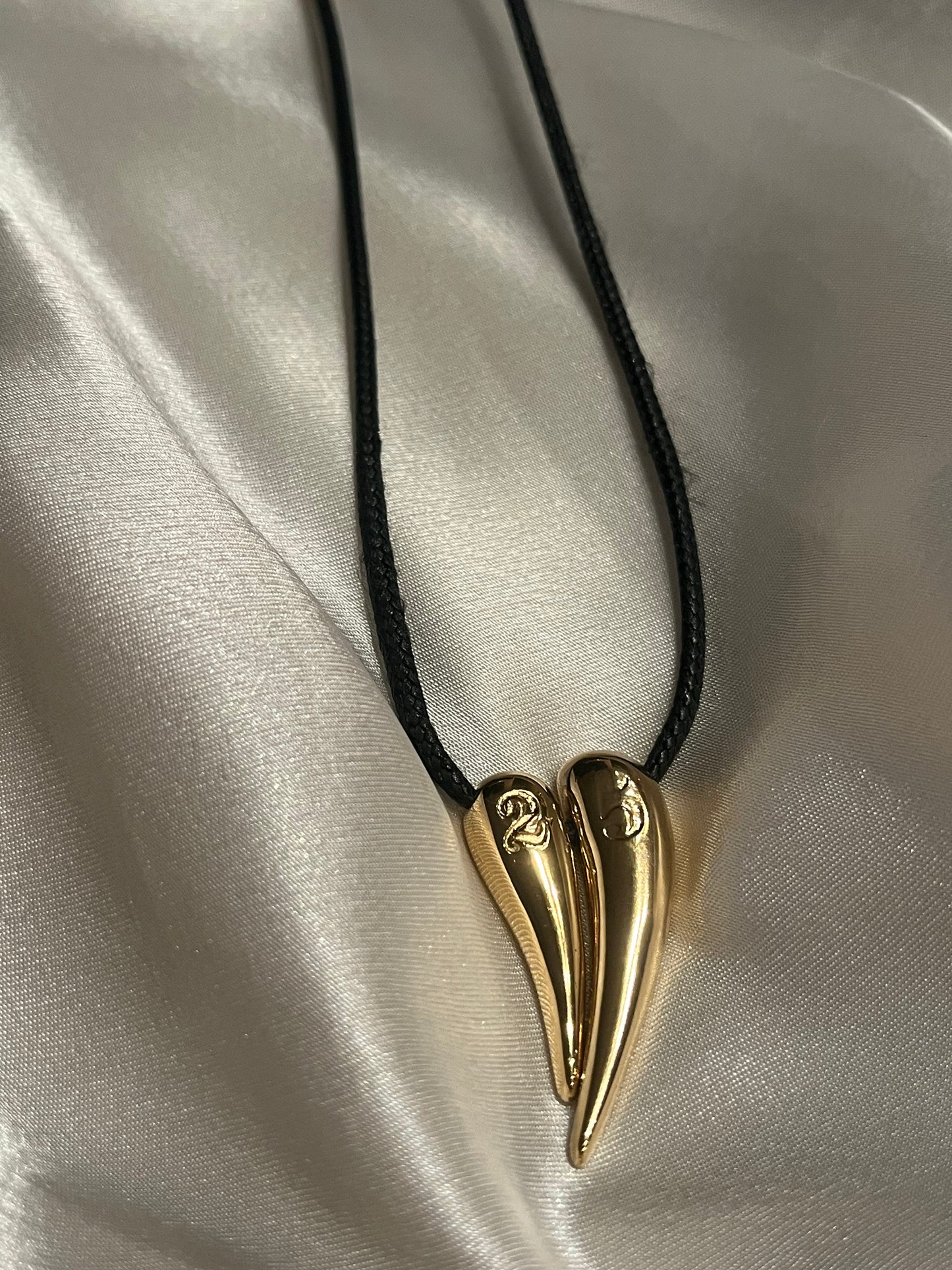'Calendar' Steel Necklace with Cord