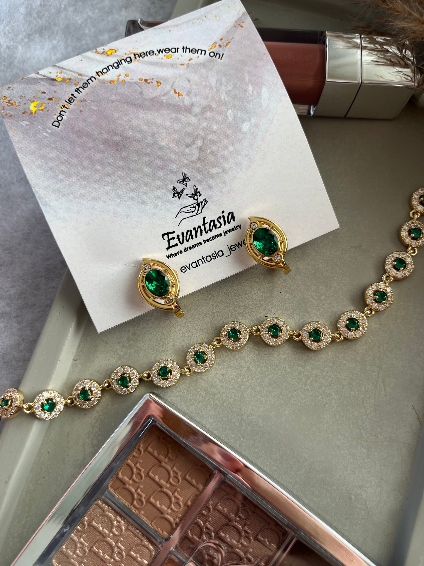 Σκουλαρίκια Ατσάλινα Κρικάκια με Πέτρα και Ζιργκόν 'Katherine'