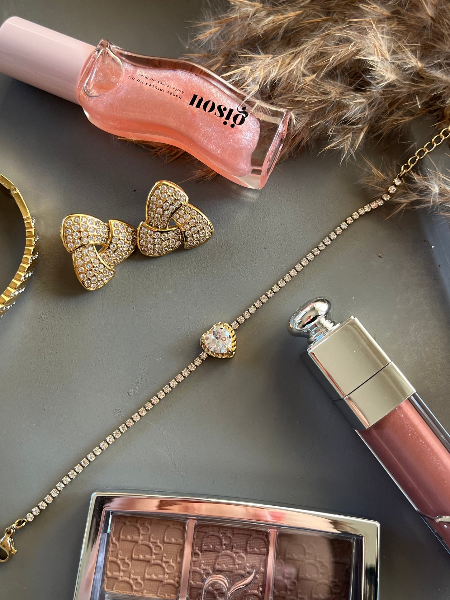 Βραχιόλι Ατσάλινο Ριβιέρα με Καρδιά και Ζιργκόν 'Hearfelt'