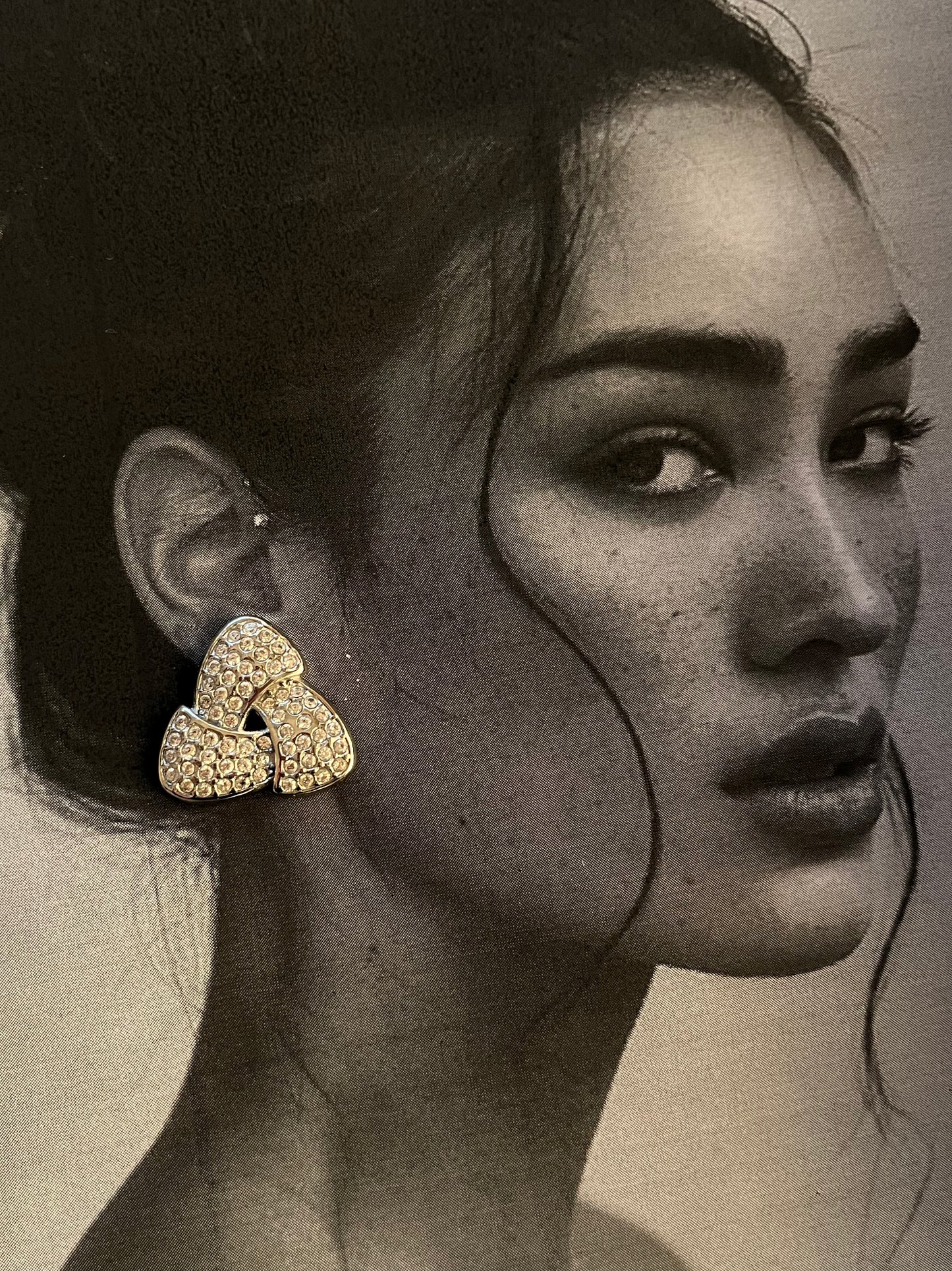 Σκουλαρίκια Ατσάλινα Καρφωτά με Ζιργκόν 'Icy Wave'