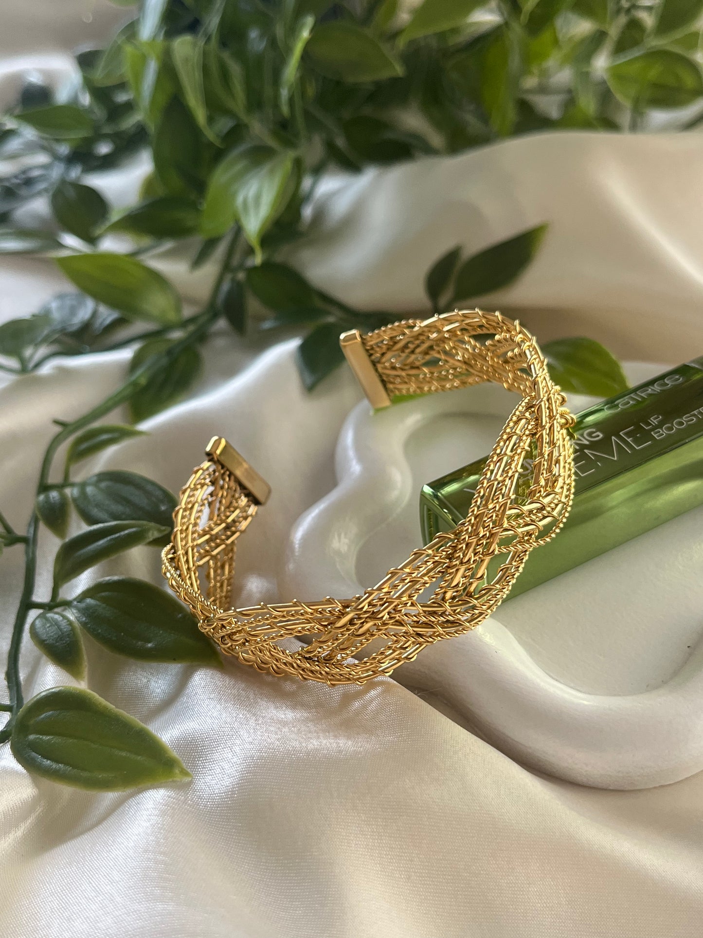 'Hot Wire' Steel Handcuff Bracelet