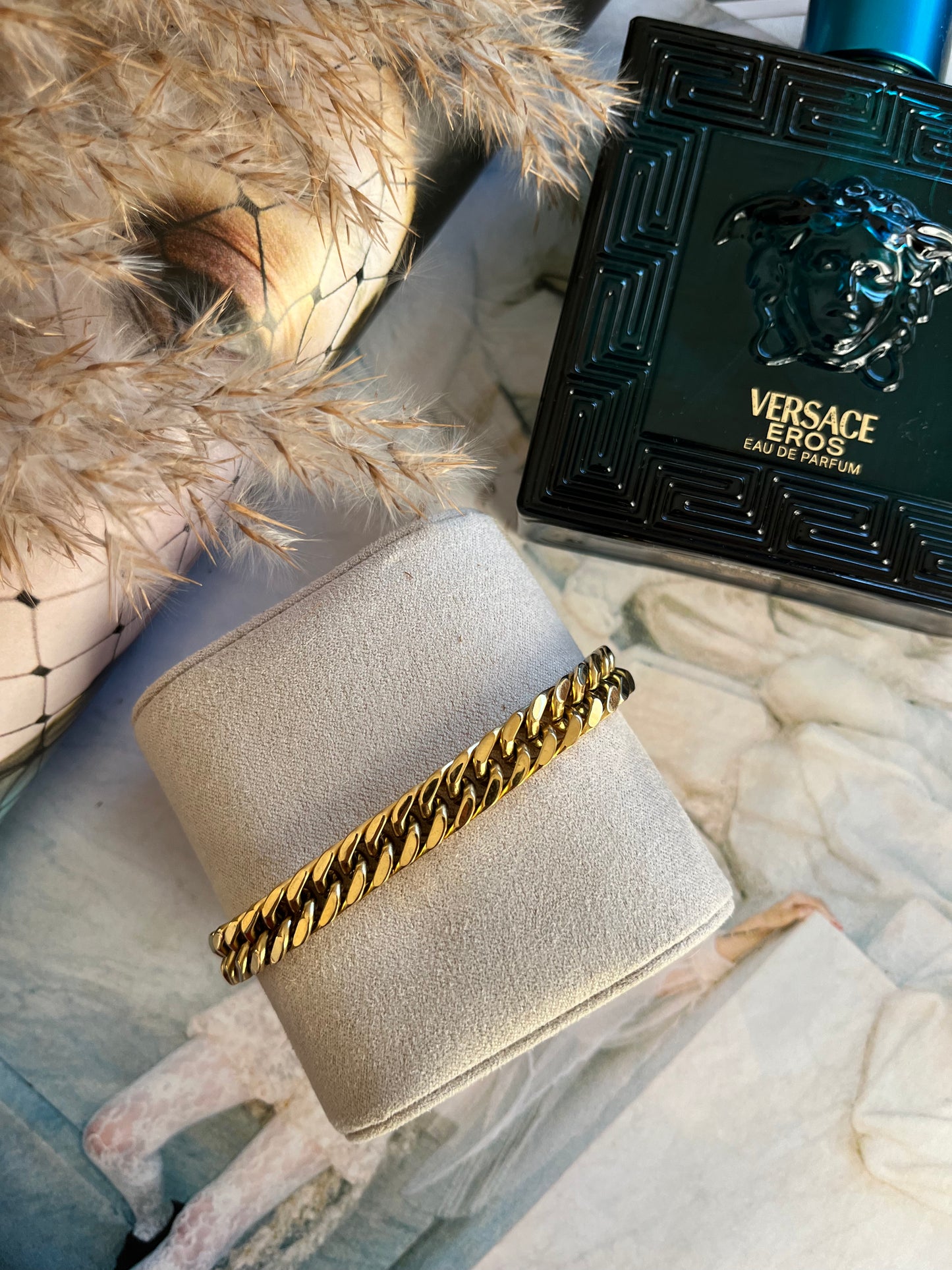 Αντρική Ατσάλινη Αλυσίδα Βραχιόλι 'Eros'