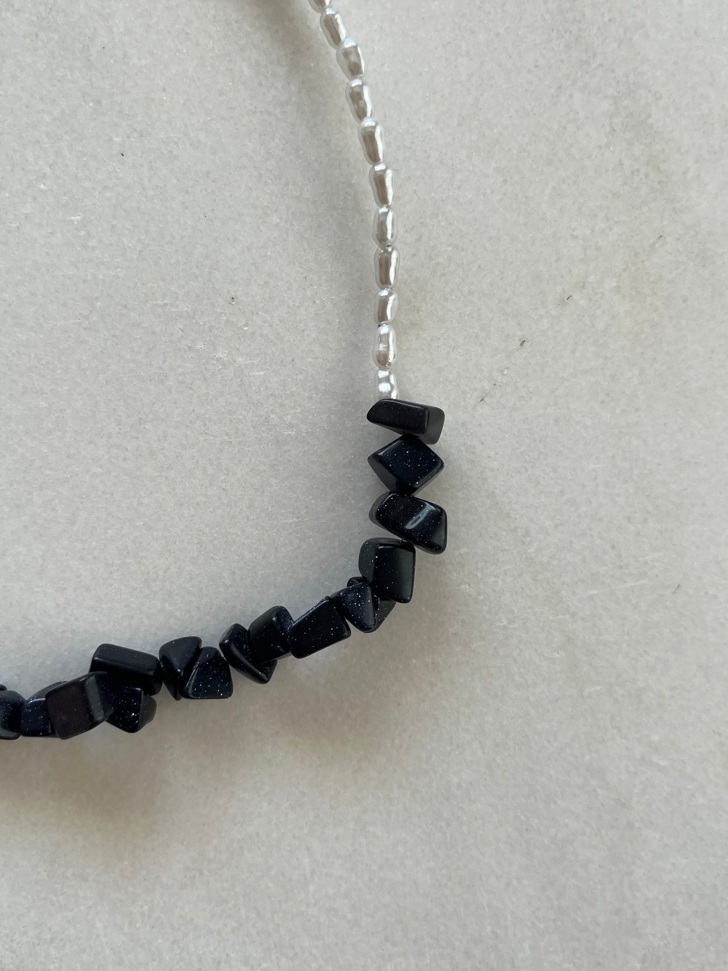 Κολιέ Ατσάλινο με Χάντρες 'Galaxy Sky'