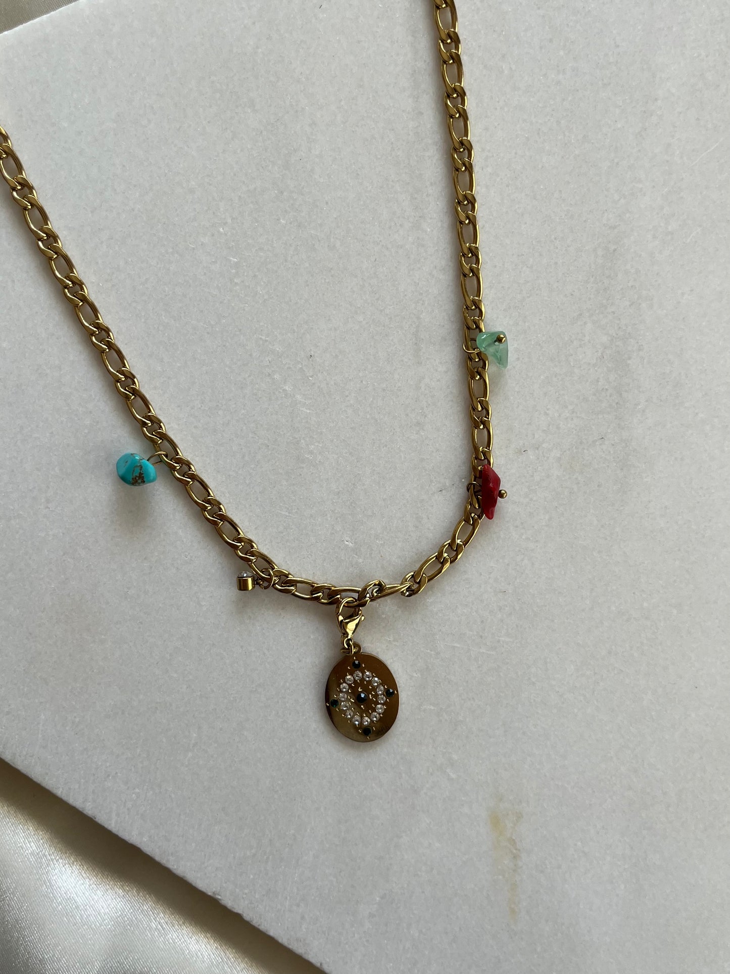 Κολιέ Ατσάλινο με Charms 'Lenora'