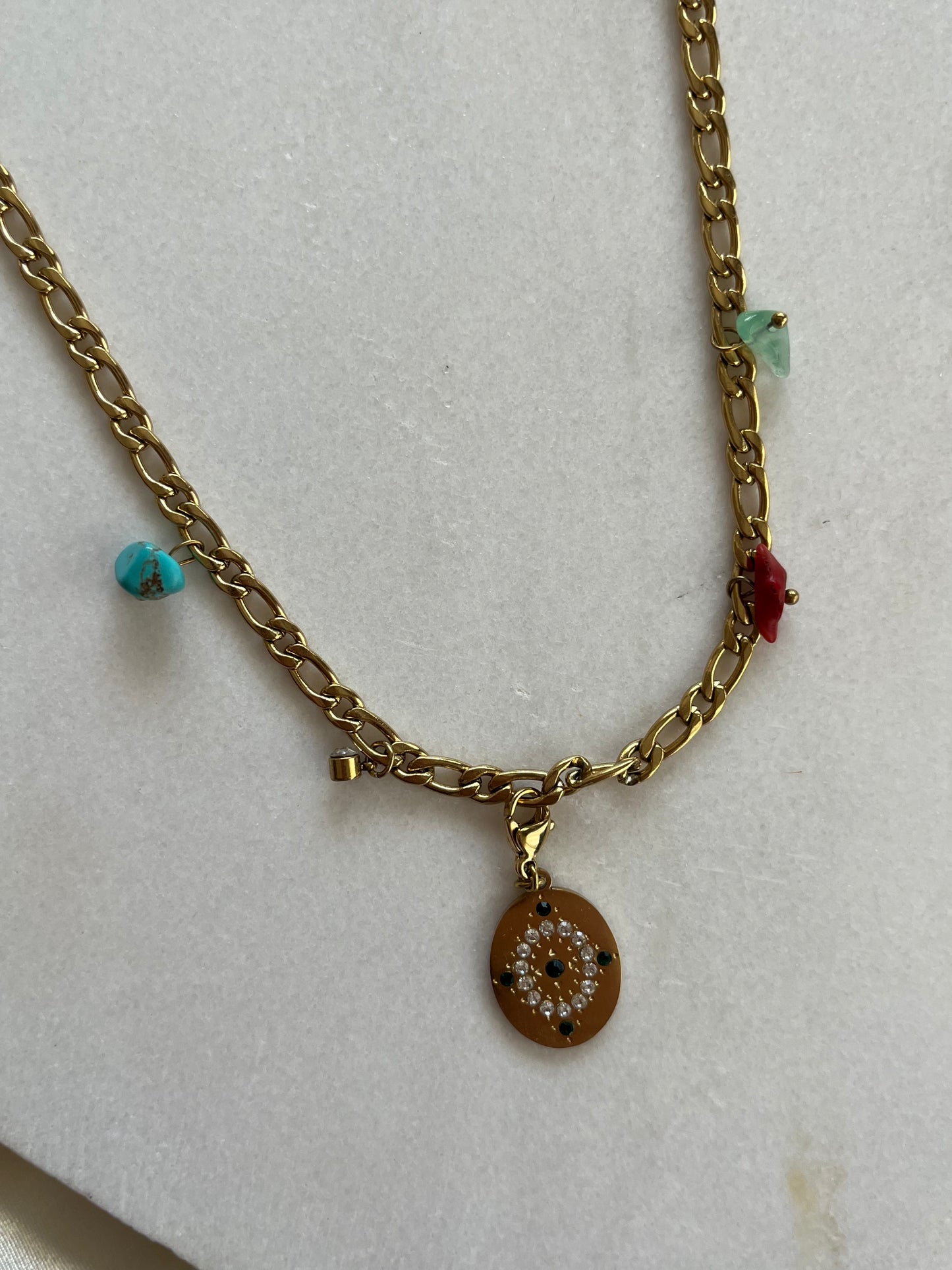 Κολιέ Ατσάλινο με Charms 'Lenora'