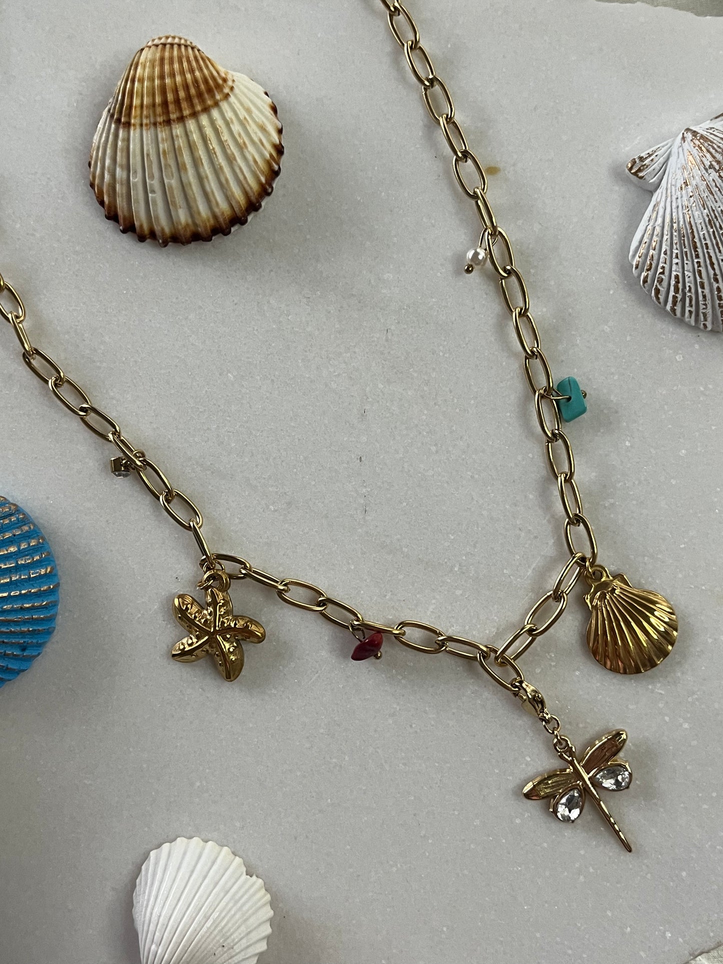 DRAGONFLY CHARMS – Κολιέ από Ανοξείδωτο Ατσάλι με Λιβελούλα