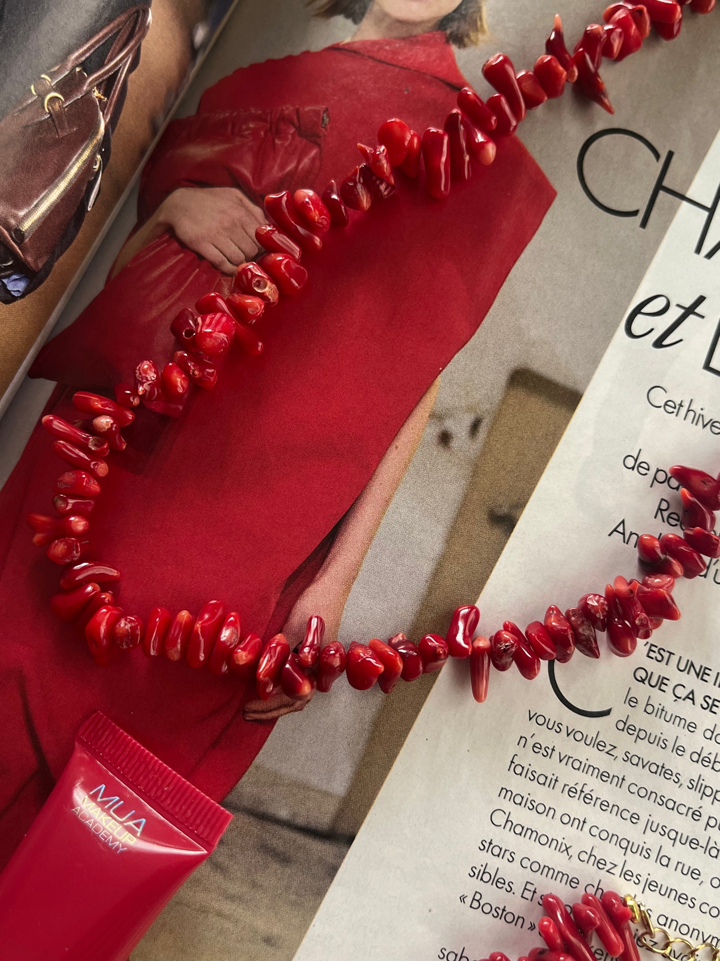 Coral Necklace – Natural Beauty & Stainless Steel