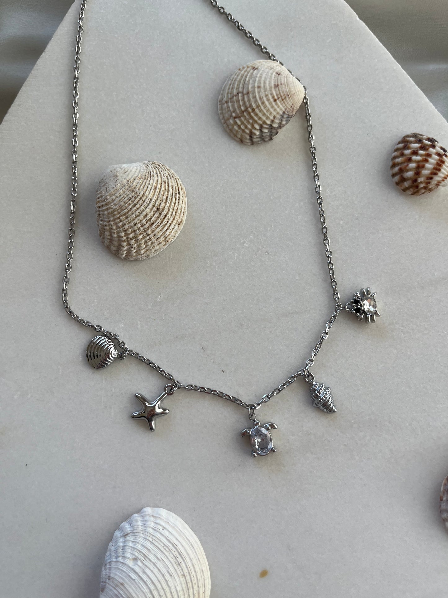 Charms Mira Mare â Stainless Steel Necklace with Zirconia