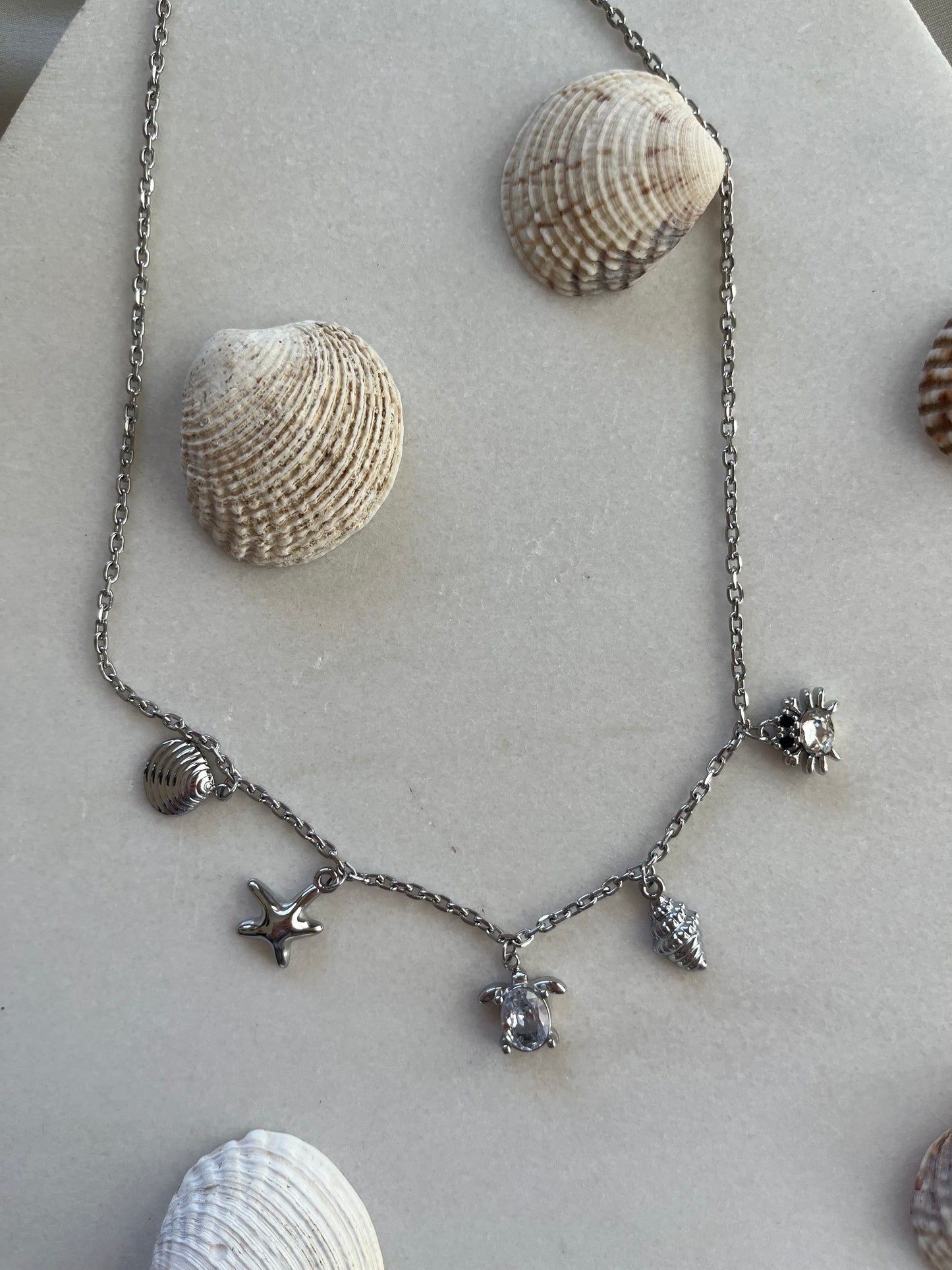 Charms Mira Mare â Stainless Steel Necklace with Zirconia