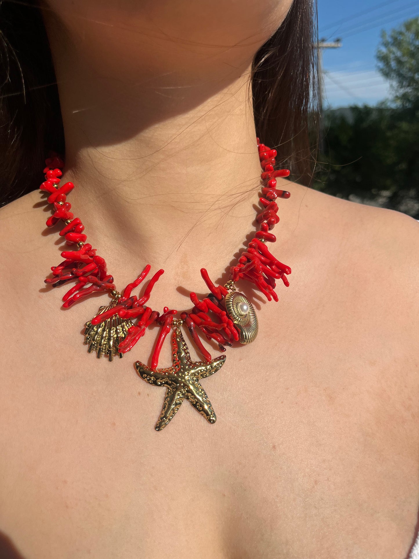 Statement Charms Etna – Χειροποίητο Ατσάλινο Καλοκαιρινό Κολιέ
