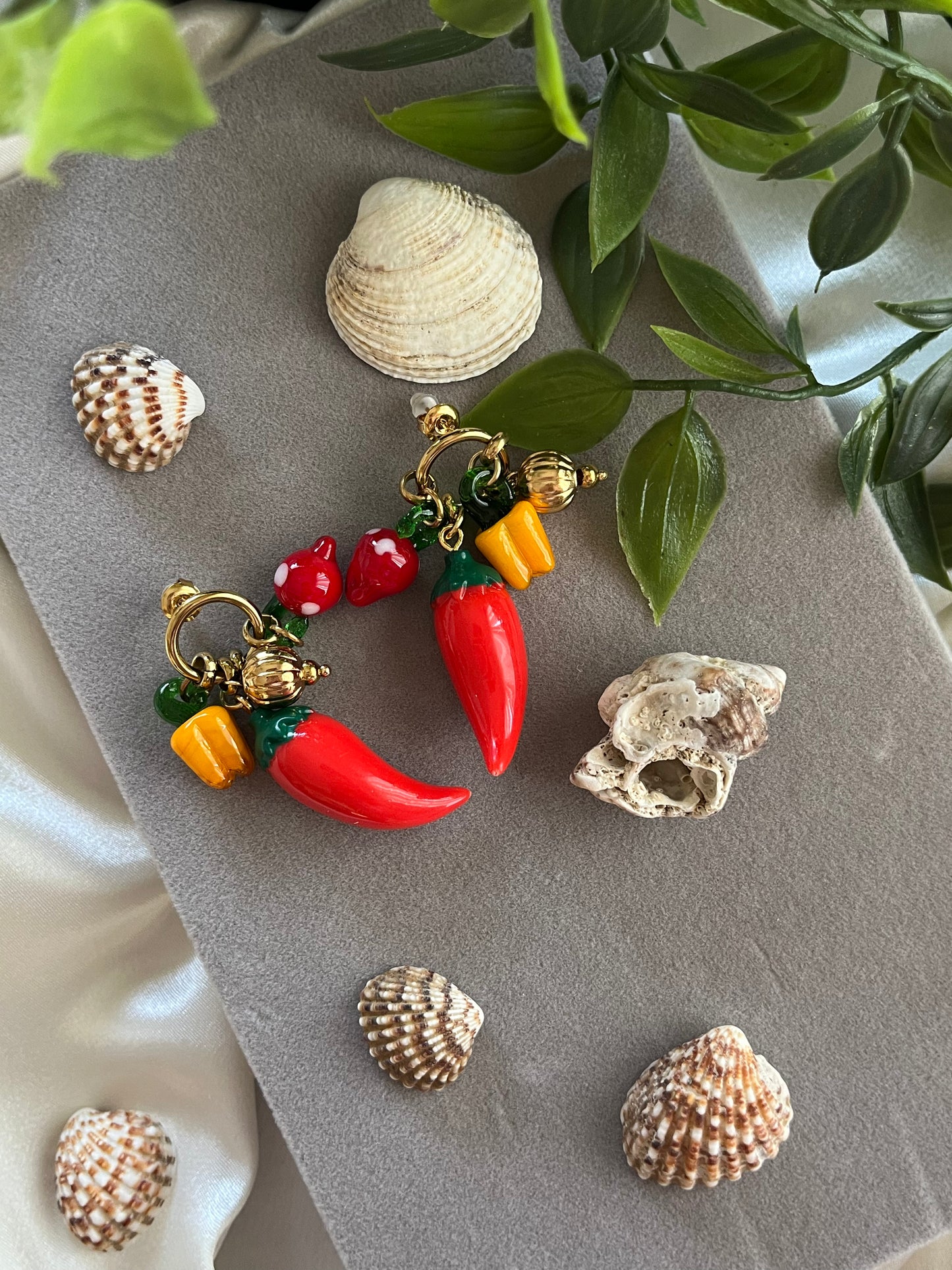 Σκουλαρίκια Ατσάλινα Καρφωτά 'Hotter than Spice'
