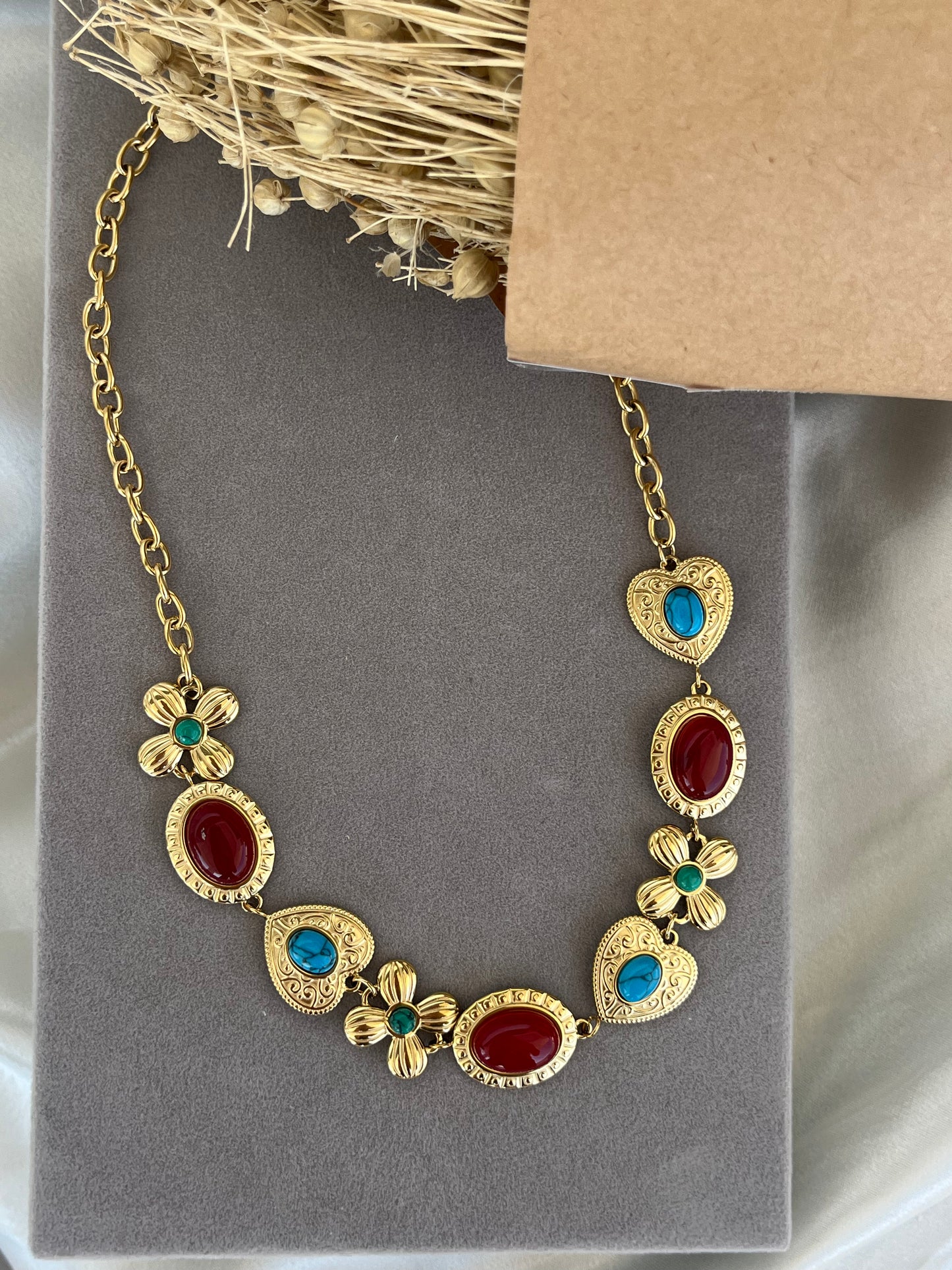 Κολιέ Ατσάλινο Αλυσίδα με Charms 'Berlin'