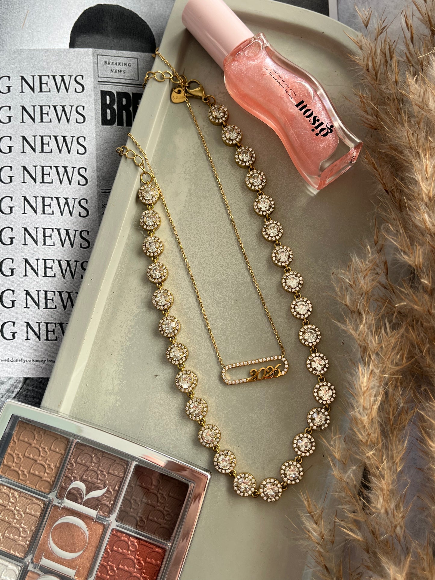 Κολιέ Ατσάλινο Ριβιέρα με Ζιργκόν 'Dazzle'