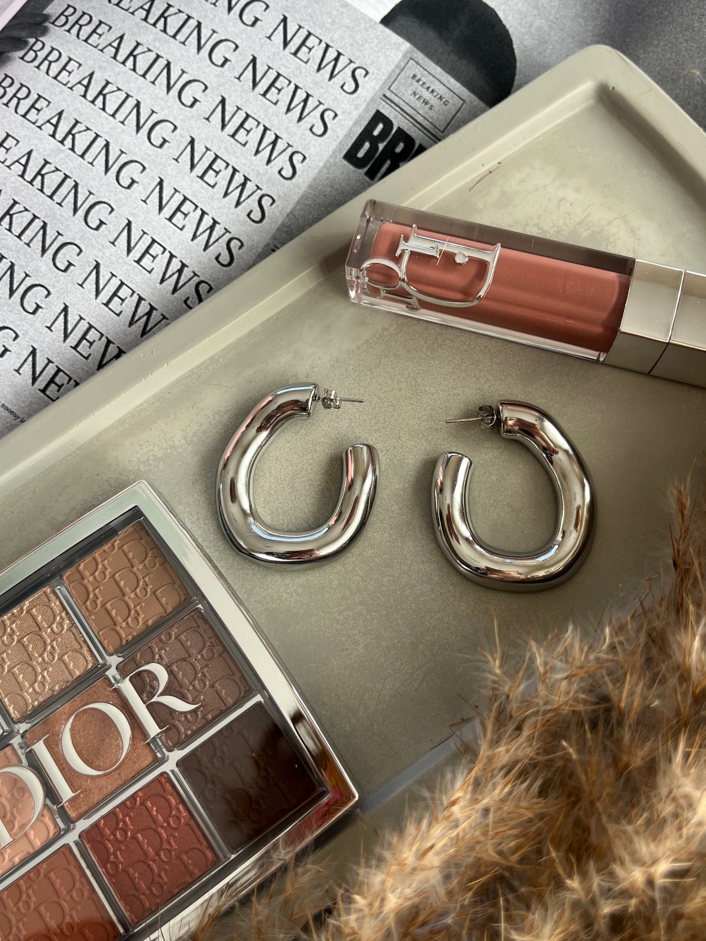 Σκουλαρίκια Ατσάλινα Καρφωτά 'Capri'