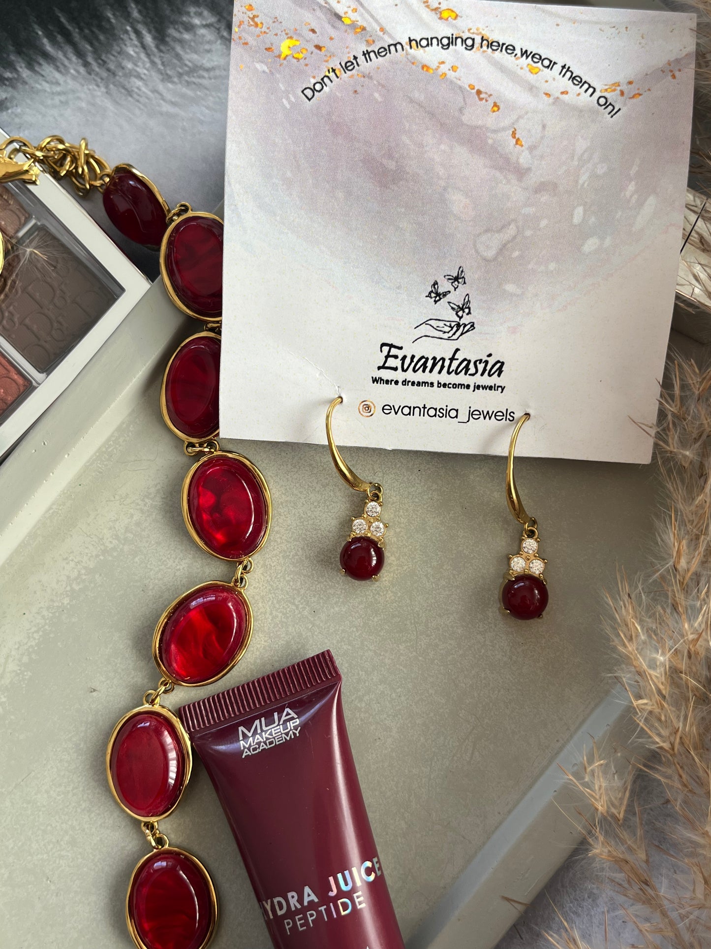 Σκουλαρίκια Ατσάλινα Κρεμαστά με Πέτρα και Ζιργκόν'Bonnie'