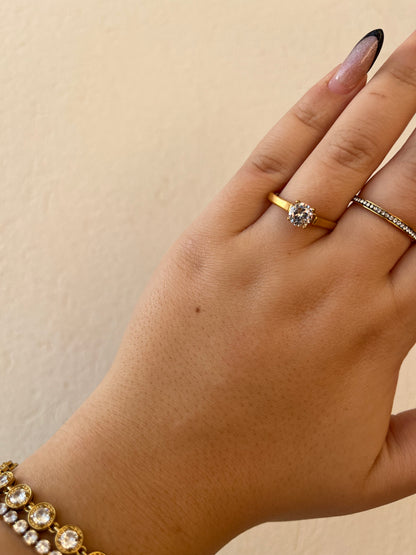 Δαχτυλίδι Ατσάλινο Μονόπετρο 'Eternal'