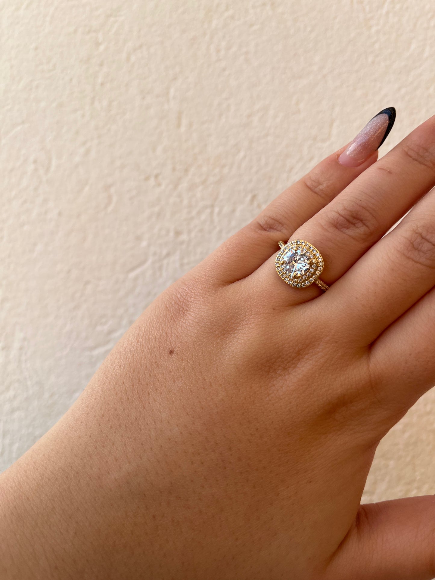 Δαχτυλίδι Ατσάλινο Μονόπετρο με Ζιργκόν 'For Her'