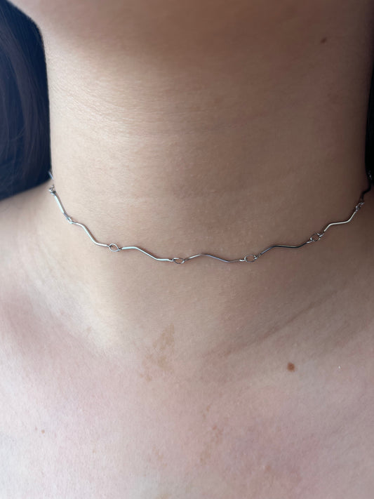 Choker Tremor – Χειροποίητο Ατσάλινο Layering Κολιέ