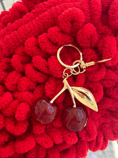 Μπρελόκ Τσάντας 'Glitter Cherry'