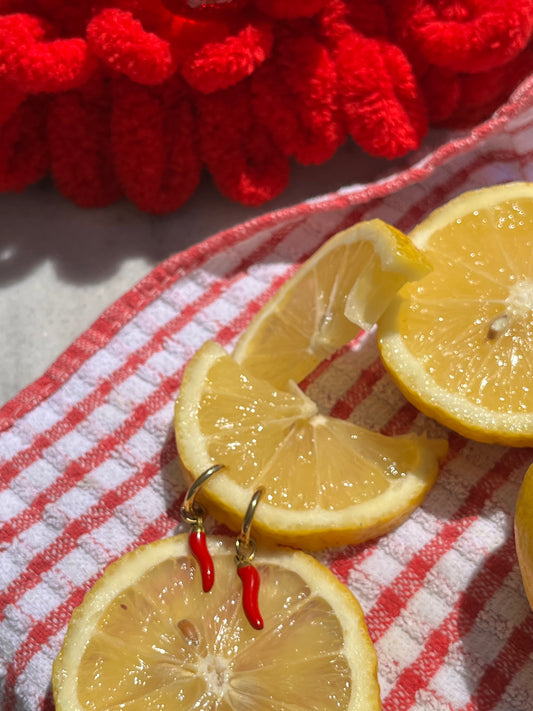 Chilli Pepper – Χειροποίητα Ατσάλινα Σκουλαρίκια με "Καυτερή" Έμπνευση