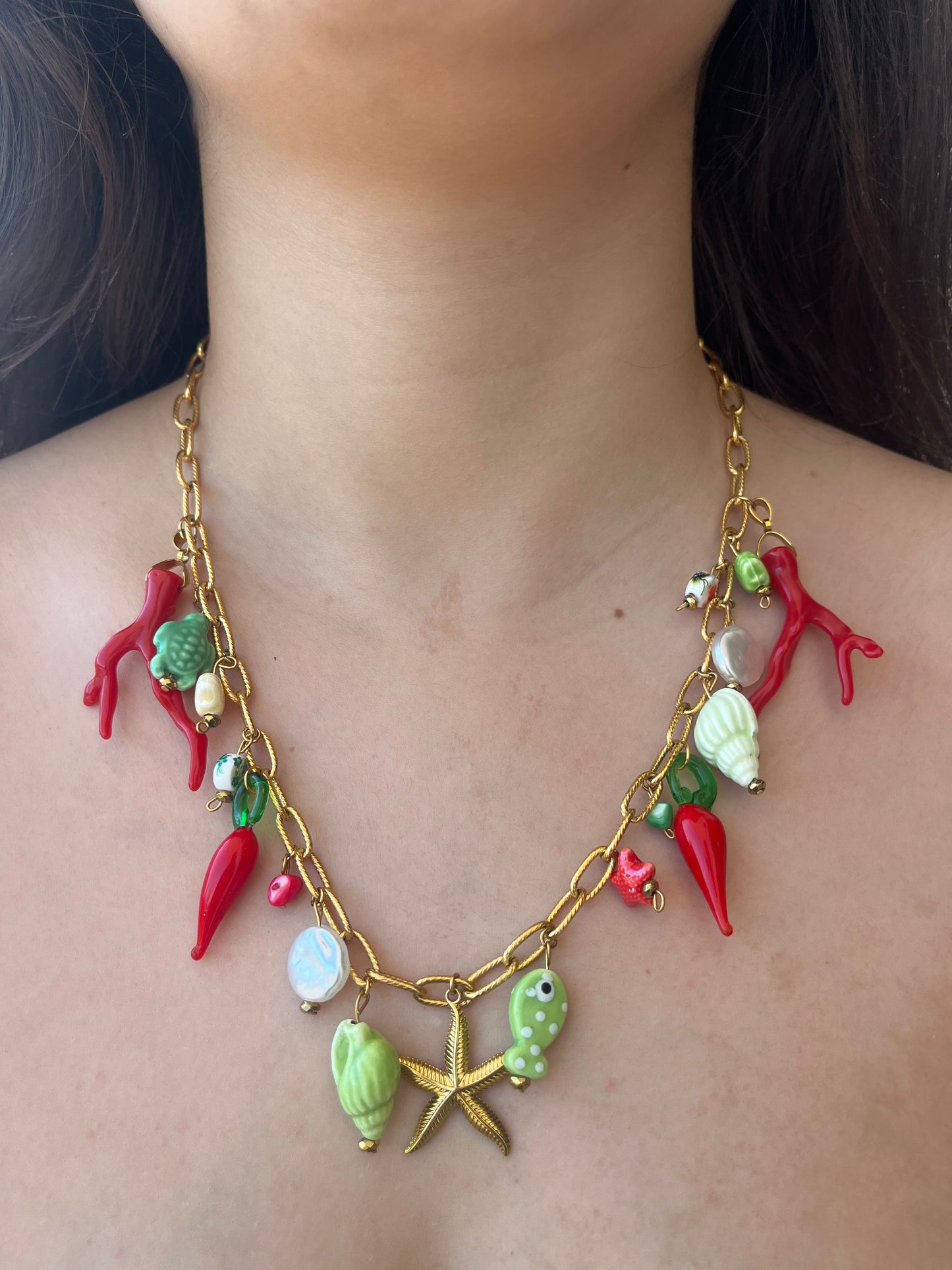 Charms Hot Bikini – Χειροποίητο Ατσάλινο Κολιέ με Καλοκαιρινή Έμπνευση