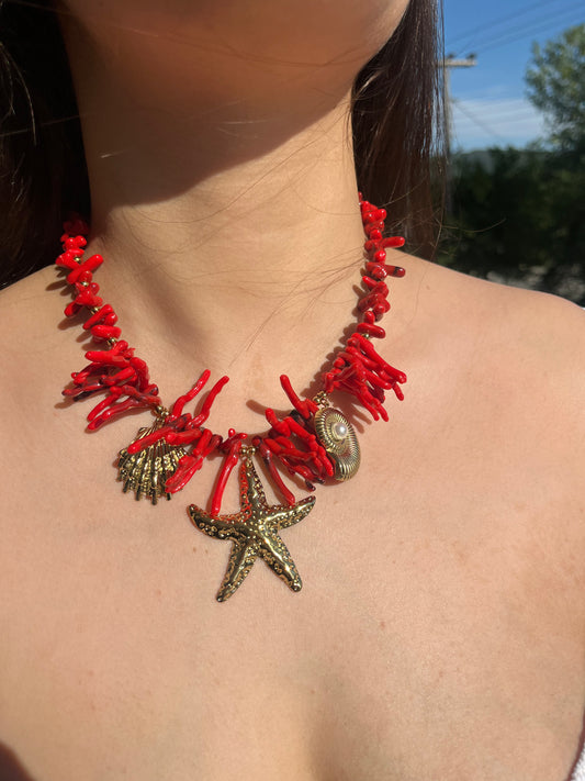Statement Charms Etna – Χειροποίητο Ατσάλινο Καλοκαιρινό Κολιέ