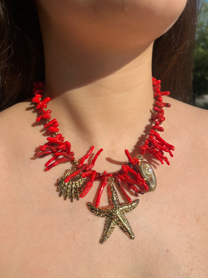 Statement Charms Etna – Χειροποίητο Ατσάλινο Καλοκαιρινό Κολιέ