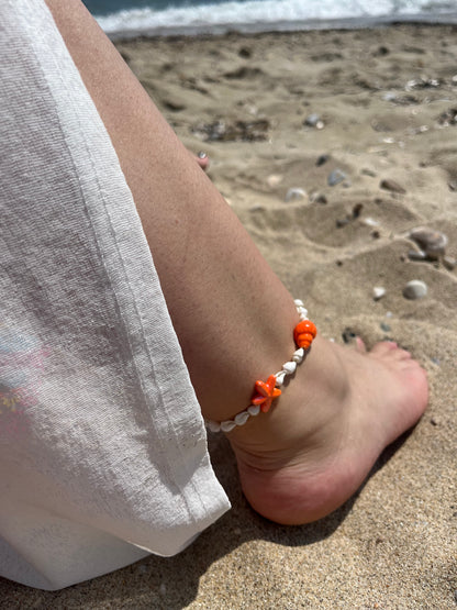 Βραχιόλι Χειροποίητο Ατσάλινο με Χάντρες 'Summer Dream'