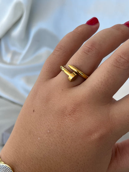 Steel 'Nail' Ring